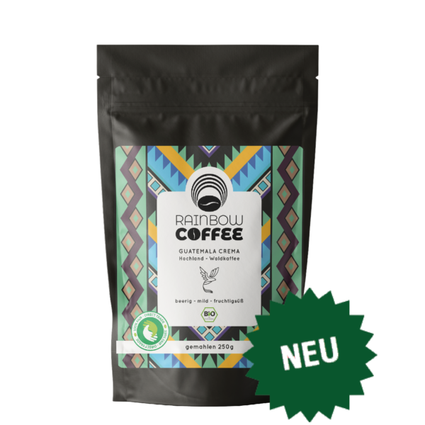 RAINBOW COFFEE - Hochland Waldkaffee Crema, Guatemala (250 g)
