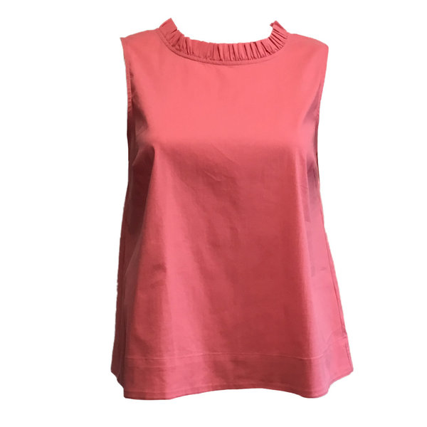 21042059 Ruffle Collar Blouse Top MORE&MORE 0841 smooth pink