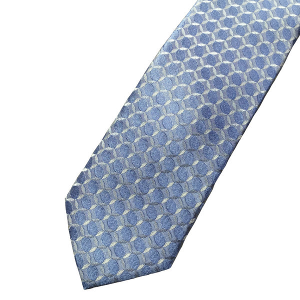 01111-0975 Krawatte MONTI 1150 blau gemustert