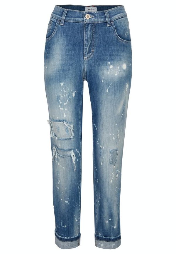 350 Darleen Crop TU Patch ANGELS Jeans 3388 mid blue used