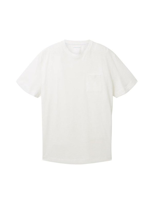 1036319 T-Shirt TOM TAILOR men 10332 off white